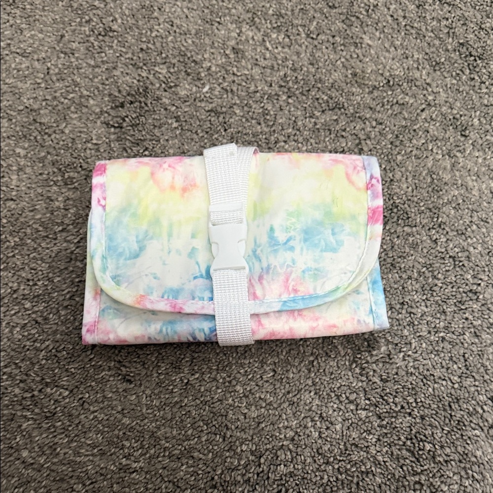 Multicolor Tie-Dye Cosmetic Bag